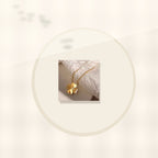 Natural Style Clover Pendant Necklace for Women in Titanium Steel with O-Chain Design for Sweater Layering styled ecommerce image for women