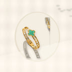 Minimalist Lucky Clover Shaped Titanium Steel Bracelet with Vacuum Plating for Women styled ecommerce image for women