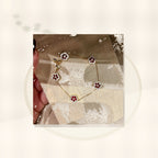Elegant Floral Hand Chain for Women Made of Brass with Zircon Inlay, Minimalist Luxury Style Bracelet for Daily Wear and Office Use styled ecommerce image for women
