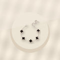 Minimalist Clover-Shaped 316L 316L Stainless Steel Bracelet for Women with Gold Electroplated and O-Chain Design - ivory marble minimal luxury product photo