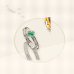Minimalist Lucky Clover Shaped Titanium Steel Bracelet with Vacuum Plating for Women styled ecommerce image for women