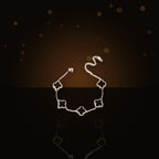 Minimalist Clover-Shaped 316L 316L Stainless Steel Bracelet for Women with Gold Electroplated and O-Chain Design - dark glossy luxury campaign product photo